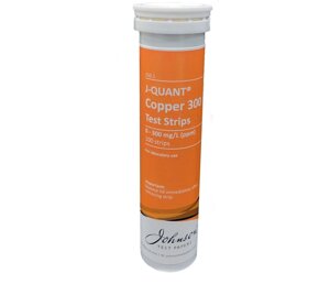 Тестовые полоски на медь до 300 ppm JTP J-QUANT Copper 300 (100 шт)