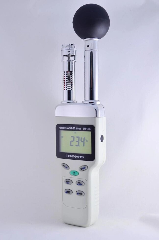 Термогигрометр з індексом WBGT та реєстратором даних TM-188D від компанії ТОВ АЛЬТАВІРА - Прилади КВП, лабораторне, випробувальне обладнання - фото 1