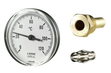 Термометр біметалічний CEWAL осьовий від компанії ТОВ АЛЬТАВІРА - Прилади КВП, лабораторне, випробувальне обладнання - фото 1