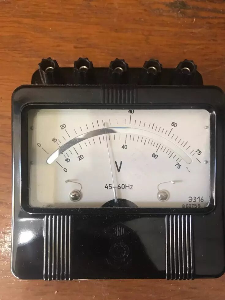 Voltmeter E316 (Cl. T.1.5) 7.5-15-30-75V від компанії ТОВ АЛЬТАВІРА - Прилади КВП, лабораторне, випробувальне обладнання - фото 1