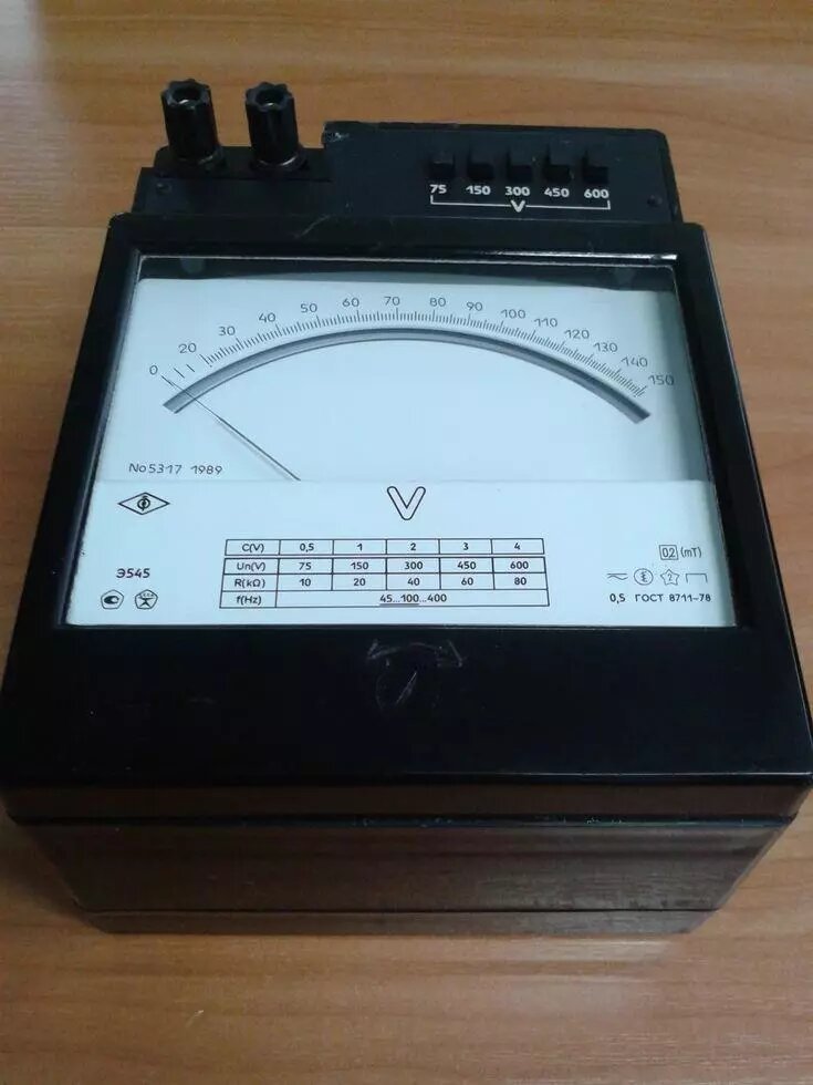Voltmeter E545 (Cl. T. 0,5) 75-600V від компанії ТОВ АЛЬТАВІРА - Прилади КВП, лабораторне, випробувальне обладнання - фото 1