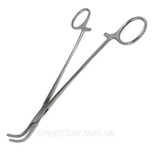 Затискач кровоспинний вигнутий Baby-Adson. Довжина 18 см, р. ч. 45 мм SURGIWELOMED