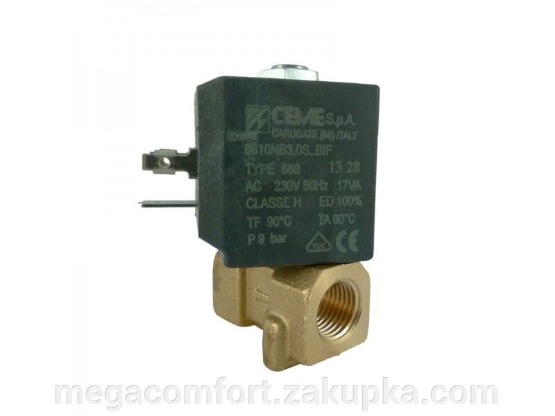 Електромагнітний клапан Ceme 6610 1/4 "3mm нормально-закритий від компанії Магазин-склад опалювальної техніки, насосів, кондиціонерів Megacomfort - фото 1