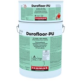 Покриття поліуретанове для підлоги Дюрофло ПУ 2-х комп. (уп 10кг) сірий 7040