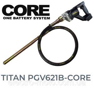 Вібратор акумуляторний глибинний 21В, безщітковий TITAN PGV621B-CORE SYSTEM CORE 21