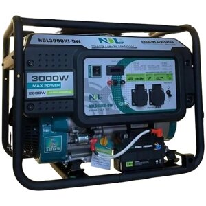 Генератор бензиновий NDL 3000NI-DW (3 кВт з електростартером, колеса, ручки)