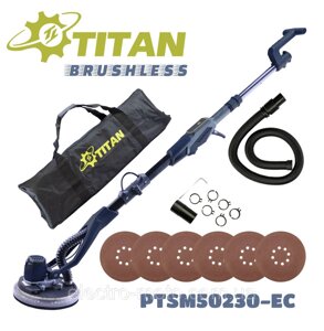 Шліфувальна машина для стін та стелі TITAN PTSM50230-EC BRUSHLESS