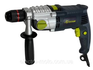 Двошвидкісний ударний дриль TITAN PDU209SRE серія "Heavy Industry"