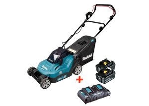 Акумуляторна газонокосарка Makita DLM382CM2 (2 аккум. 4 Ач та двопортове ЗУ)
