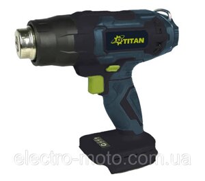 Термоповітродувка акумуляторна 21В, 20-600 Titan PHG621E