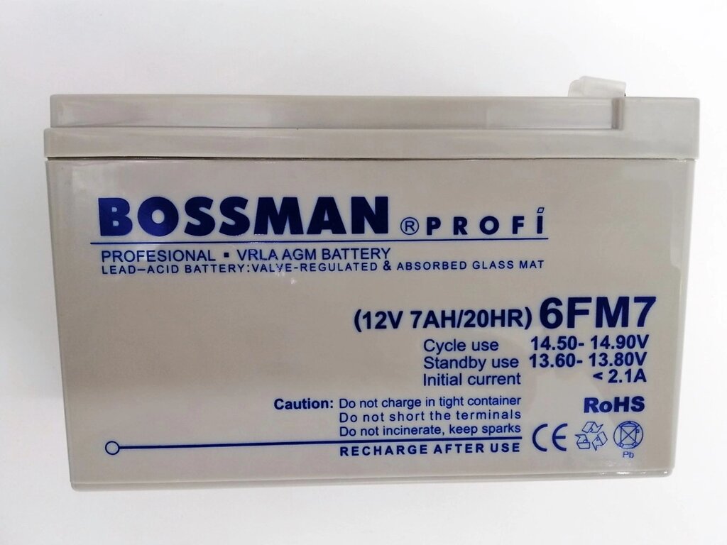 Акумулятор Bossman-profi 6FM7 від компанії instrade - фото 1