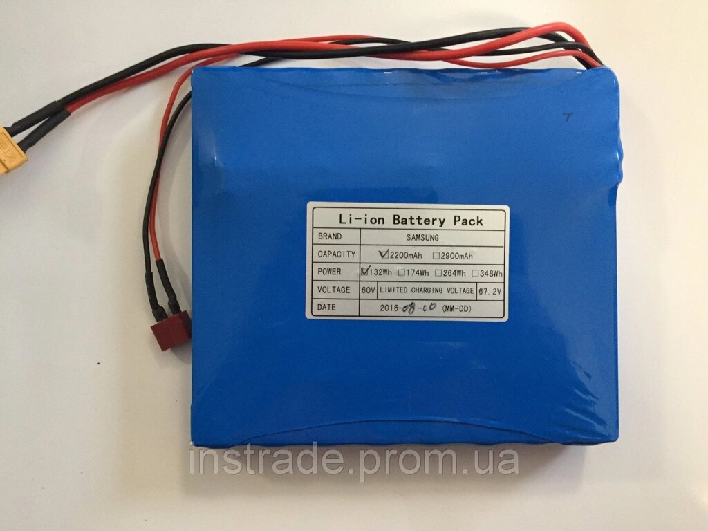 Акумулятор для моноколеса Samsung 132 Wh/2200mAh/60V від компанії instrade - фото 1