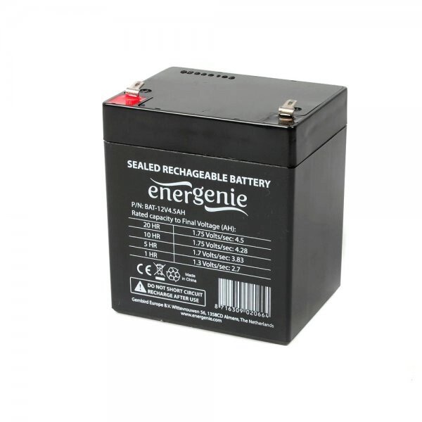 Акумуляторна батарея EnerGenie BAT-12V4.5AH від компанії instrade - фото 1