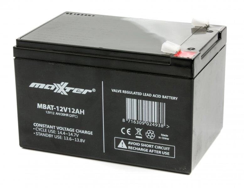 Акумуляторна батарея Maxxter MBAT-12V12AH від компанії instrade - фото 1