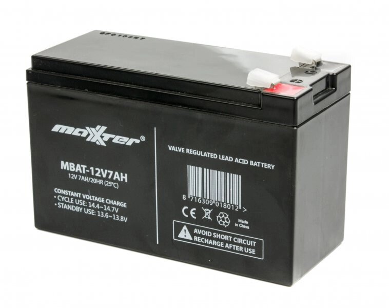 Акумуляторна батарея Maxxter MBAT-12V7AH від компанії instrade - фото 1