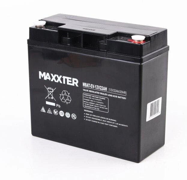 Акумуляторна батарея Maxxter MBAT-EV-12V22AH від компанії instrade - фото 1