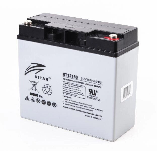 Акумуляторна батарея Ritar RT12180 (12В 18 А·год) від компанії instrade - фото 1