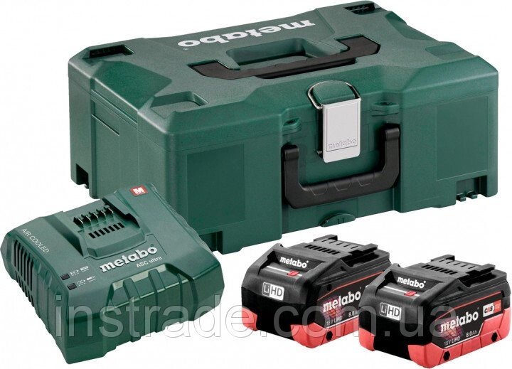 Базовий комплект Metabo 2 x LiHD 8.0 Ah ASC Ultra + ML від компанії Василь Комар - фото 1