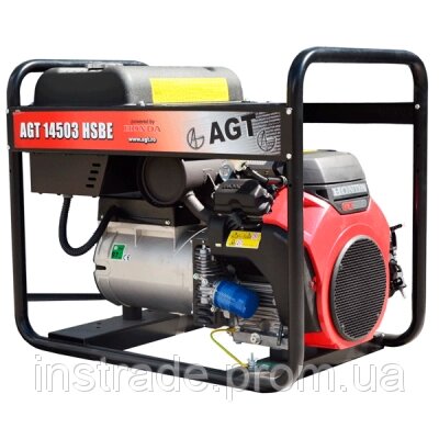 Бензиновий генератор AGT 14503 HSBE R16 від компанії instrade - фото 1