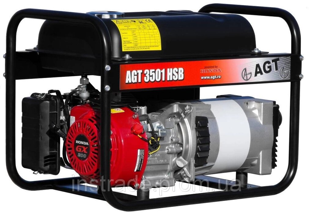 Бензиновий генератор AGT 3501 HSB від компанії instrade - фото 1