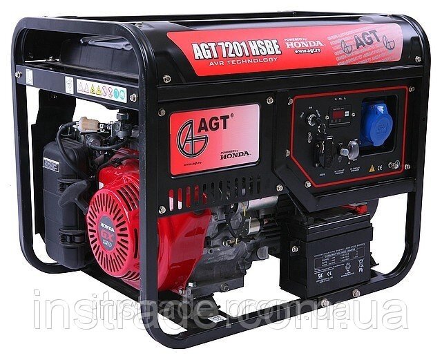 Бензиновий генератор AGT 7201 HSBE TTL від компанії instrade - фото 1