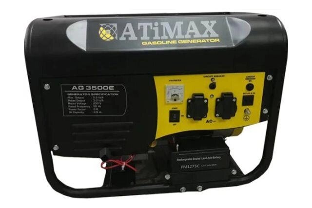 Бензиновий генератор Atimax AG3500E від компанії instrade - фото 1