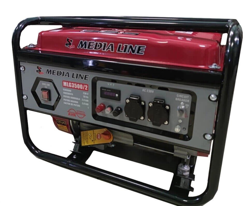 Бензиновий генератор MediaLine MLG3500/2 від компанії instrade - фото 1