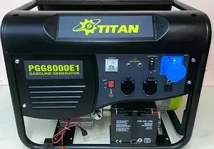 Бензиновий генератор Titan PGG 8000E1 від компанії instrade - фото 1