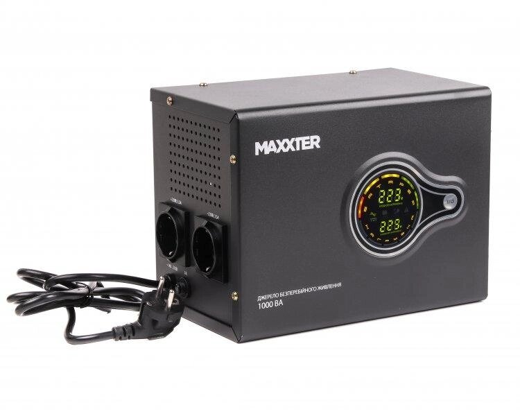 Джерело безперебійного живлення тривалої дії Maxxter MX-HI-PSW1000-01 1000 VA від компанії instrade - фото 1
