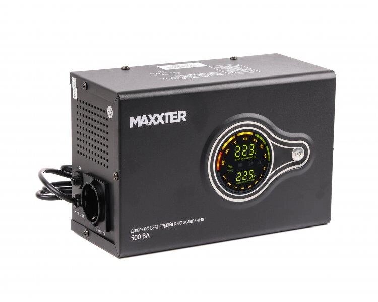 Джерело безперебійного живлення тривалої дії Maxxter MX-HI-PSW500-01 500 VA від компанії instrade - фото 1