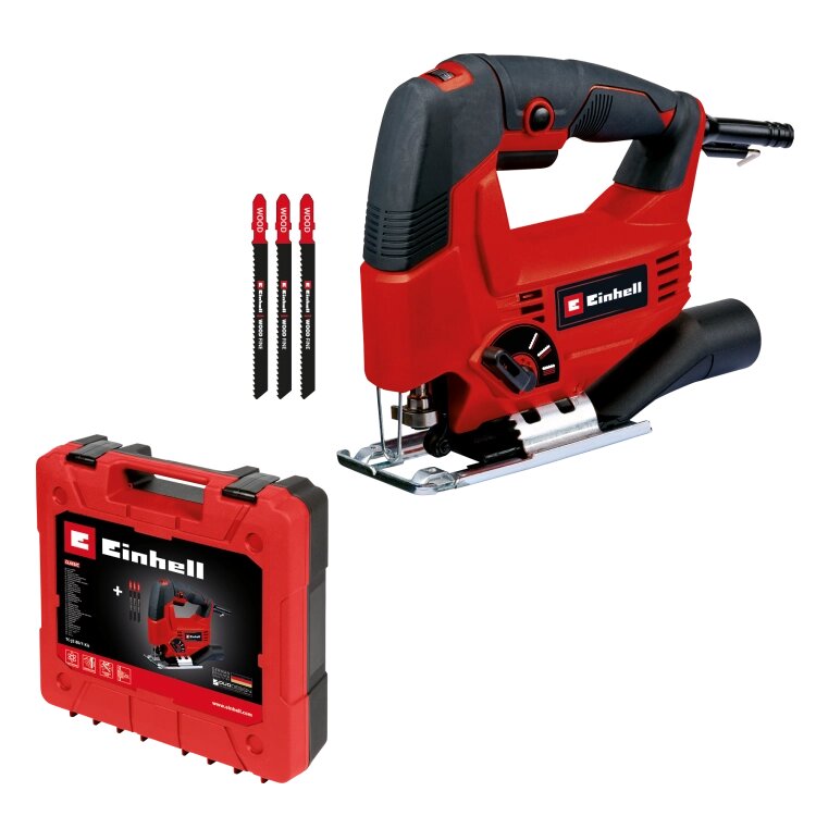 Електричний лобзик Einhell TC-JS 80/1 Kit (Набір пилок + кейс) від компанії instrade - фото 1