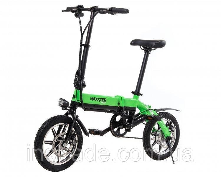Електричний велосипед Maxxter MINI (black-green) від компанії instrade - фото 1