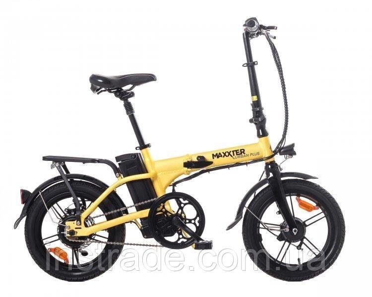 Електричний велосипед Maxxter URBAN PLUS (yellow-black) від компанії instrade - фото 1
