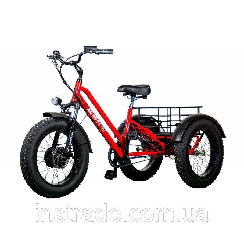 Електровелосипед BIG HAPPY FAT 500 червоний від компанії instrade - фото 1