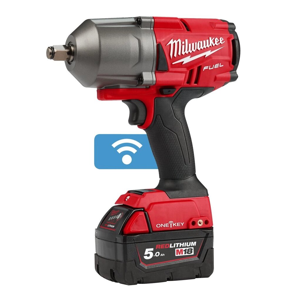 Гайковерт високомоментний MILWAUKEE 1/2" (1898 Нм) з кільцем M18 ONEFHIWF12-502X ONE-KEY (2акб+ЗУ) від компанії instrade - фото 1