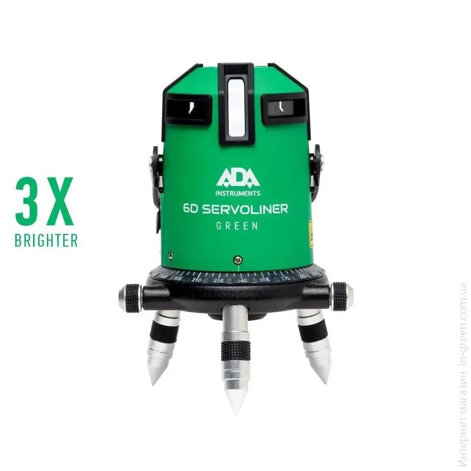 Лазерний рівень ADA 6D SERVOLINER GREEN від компанії instrade - фото 1