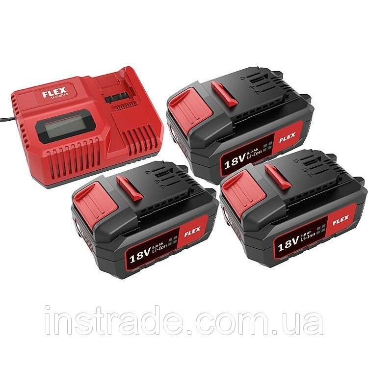 Набір батарей і зарядний пристрій Flex Akku Pro Set 18 V від компанії instrade - фото 1