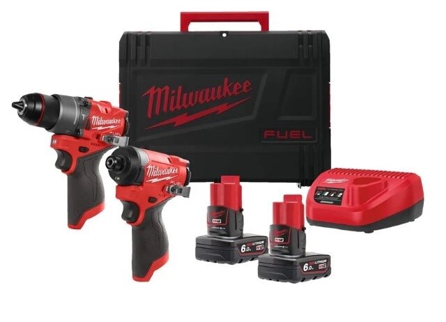 Набір інструментів із безщітковим двигуном Milwaukee M12 FPP2A2-602X від компанії Василь Комар - фото 1