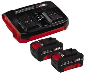 Акумулятори + зарядний пристрій Twincharger Kit Einhell 18.0V 4.0 Ah