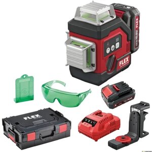 Акумуляторний лазерний нівелір FLEX ALC 3/360-G/R 10.8 Set