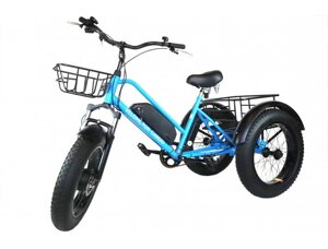 Триколісний електровелосипед VELOMOTOR CARGO 500 W 48 В 12 А·год СИНІЙ