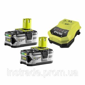 Акумулятори і зарядний пристрій RYOBI RBC18LL50