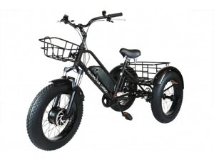 Триколісний електровелосипед VELOMOTOR CARGO 500 W 36 В 21 А·год (Чорний)