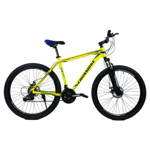 Велосипед CrossBike 27.5" Leader Рама-19.5" neon yellow