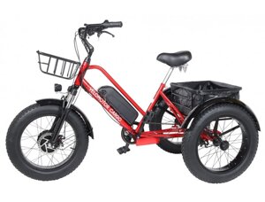 Триколісний електровелосипед VELOMOTOR CARGO 500 W 36 В 21 А·год з кошиком (Червоний)
