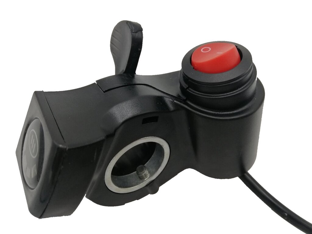 Ручка газу Instrade "курок" з індикатором заряду та кнопкою увімкнення 36V від компанії instrade - фото 1