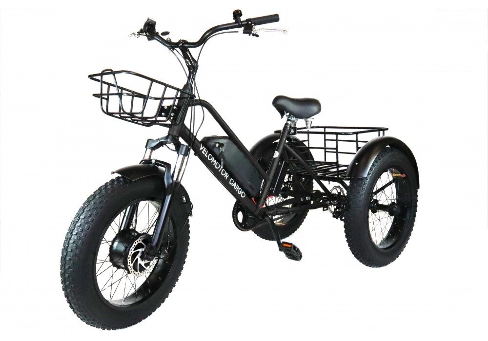 Триколісний електровелосипед CARGO (Чорний) від компанії instrade - фото 1