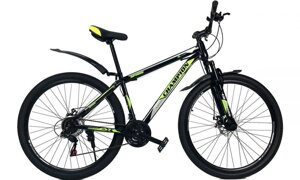 Велосипед Champion 27.5" Spark Рама 19" black-neon yellow-white