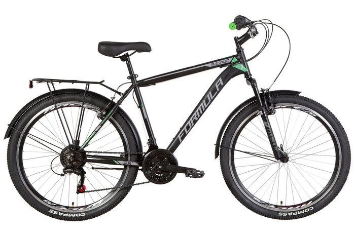 Велосипед FORMULA MAGNUM 2021 26" Рама-19", колір чорно-зелений від компанії instrade - фото 1