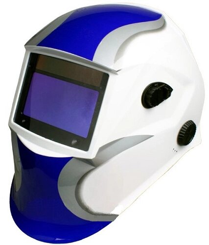 Зварювальна маска хамелеон Titan SUN7 (біло-блакитна) від компанії instrade - фото 1